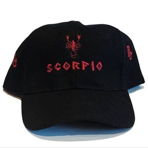 Scorpio Zodiac Astrology Hat Baseball Cap Present Gift Thick Material Adjustable